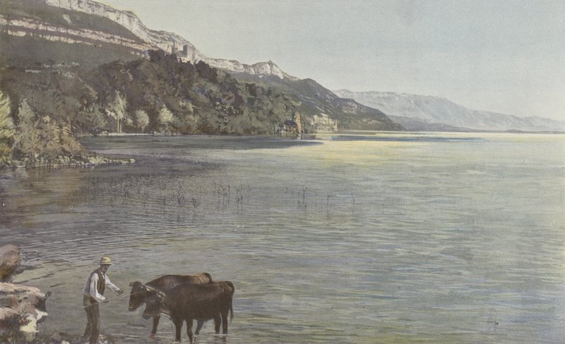 Chindrieux, Chatillon Castle and Bourget Lake by French Photographer