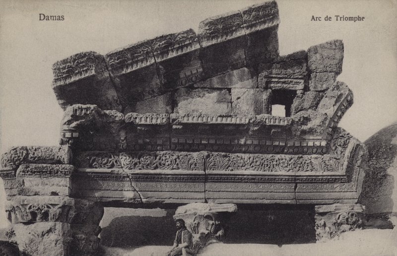 Damascus, Triumphal Arch by French Photographer