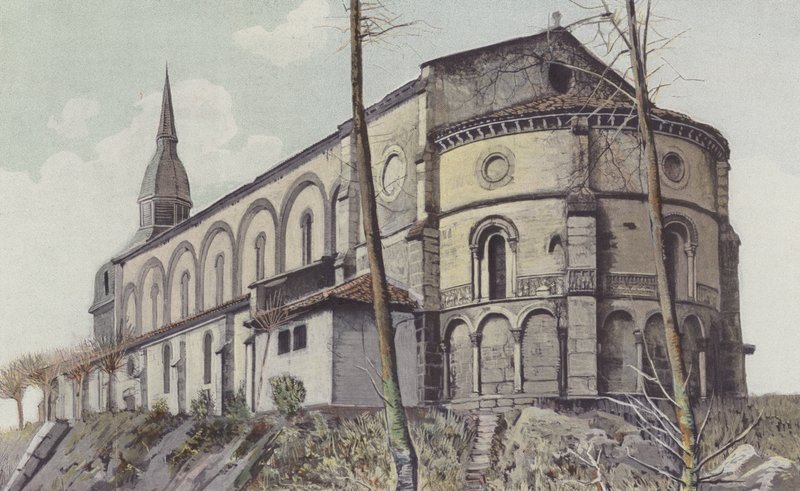 Dax, Saint-Paul Church, Northeast View by French Photographer