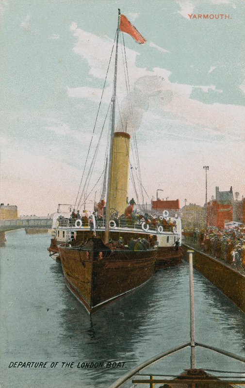 Departure of the London Boat at Yarmouth by French Photographer