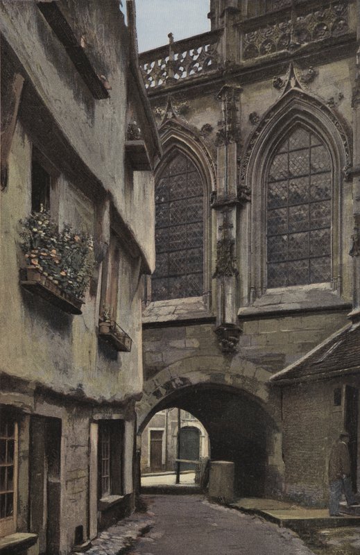 Falaise, Church of the Trinity, Passage Under the Choir by French Photographer