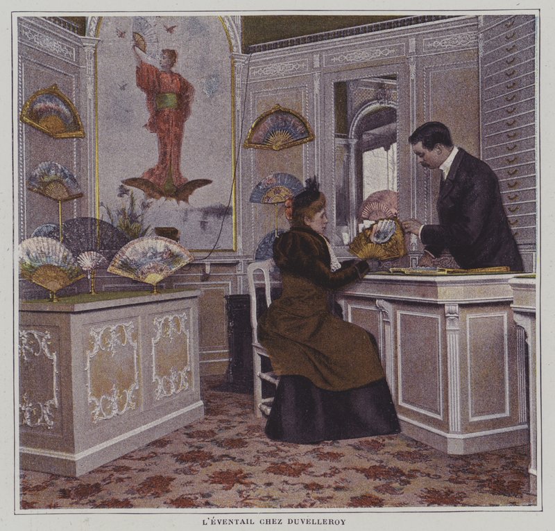 Fans at Duvelleroy, Paris by French Photographer