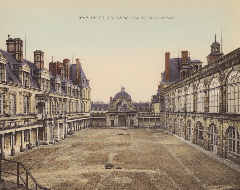 Fontainebleau: Cour Ovale, Ensemble sur le Baptistere by French Photographer
