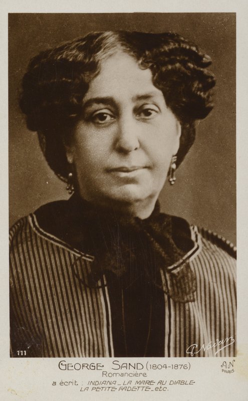 George Sand by French Photographer
