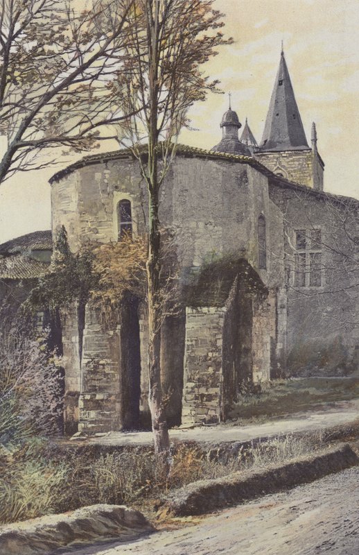 Hagetmau, Church, Apse Side by French Photographer