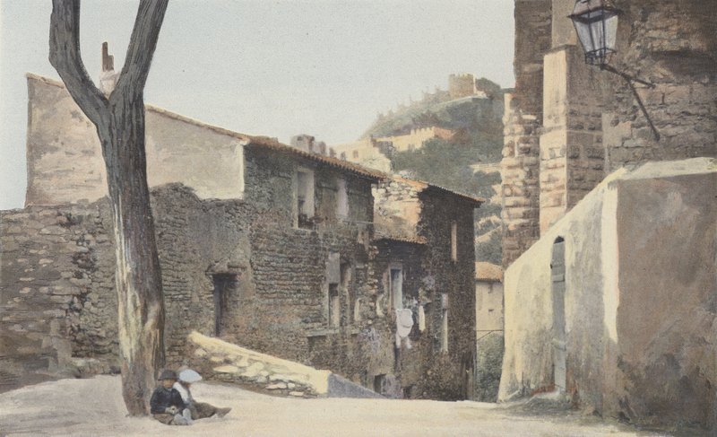 Hyeres, Old Town, Street Leading to Saint-Paul Church by French Photographer