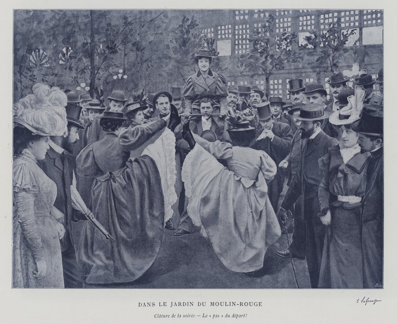 In the garden of the Moulin Rouge, Paris by French Photographer