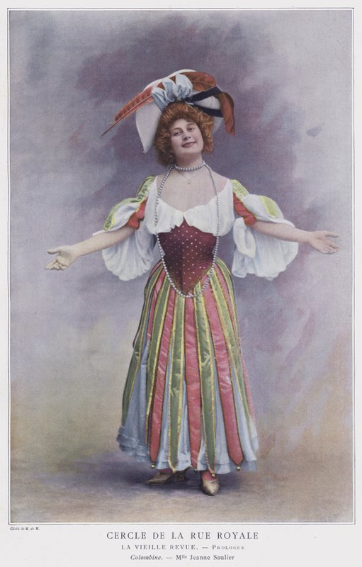 Jeanne Saulier as Colombine in The Old Review by French Photographer
