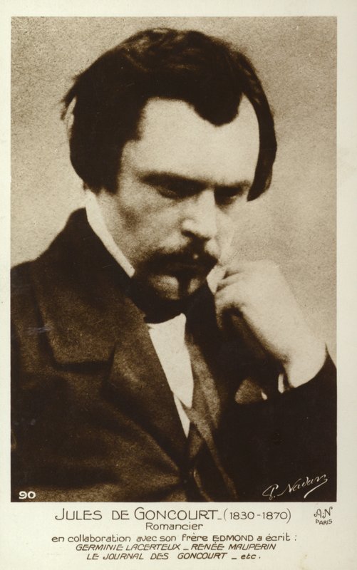 Jules de Goncourt (1830-1870), French novelist by French Photographer