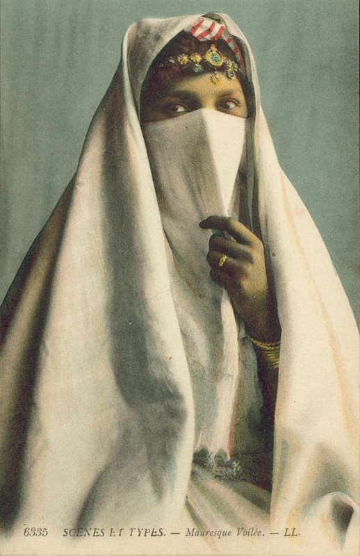 Algeria: Mauresque Voilee by French Photographer