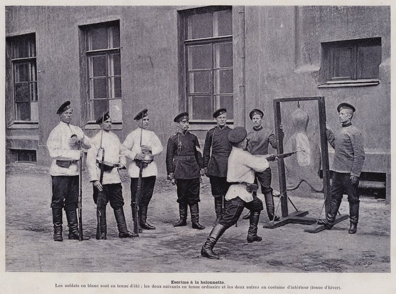 The Russian Army: Bayonet Fencing by French Photographer