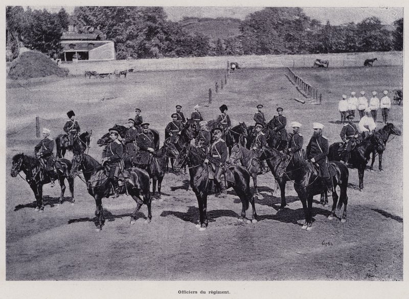 The Russian Army: Officers of the Regiment by French Photographer