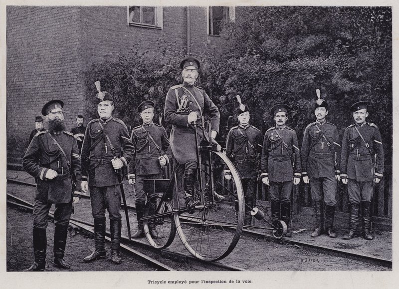 The Russian Army: Tricycle Used for Track Inspection by French Photographer