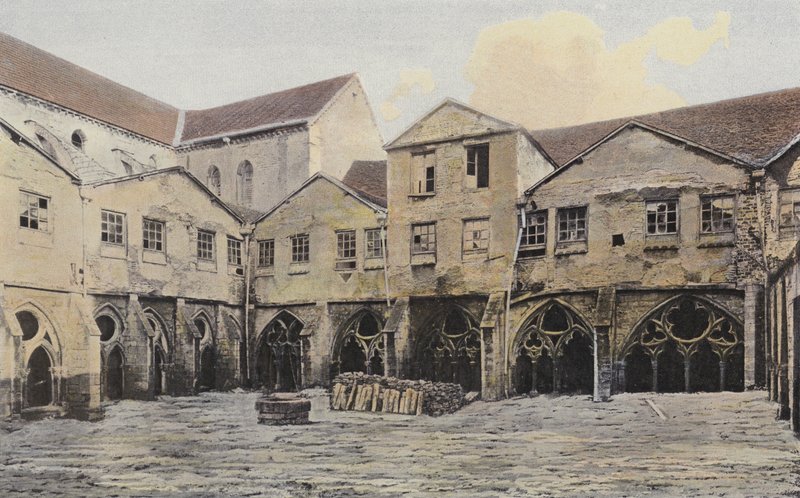 La Celle, Abbey of Noirlac, Cloister by French Photographer
