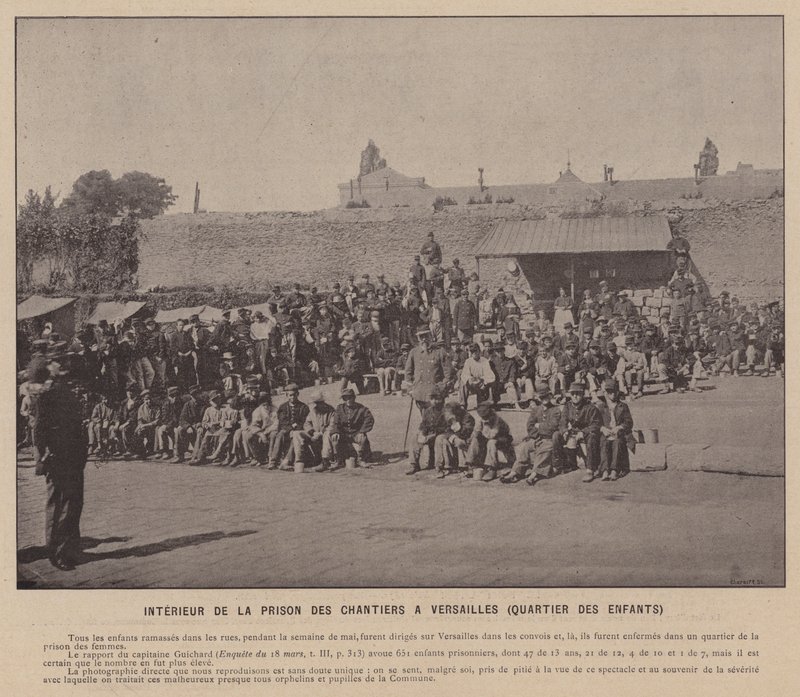 La Commune de Paris, Interior of the Prison of Chantiers at Versailles, Children