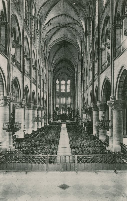 Nave of the Church Notre-Dame by French Photographer