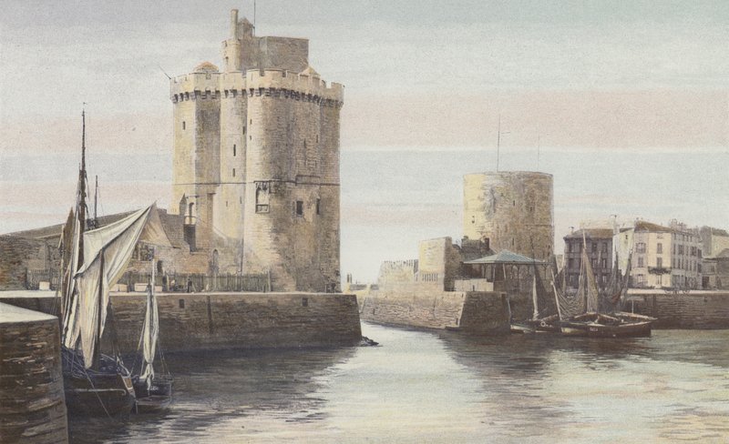 La Rochelle, Port Entrance, Saint-Nicolas Tower, Chain Tower by French Photographer