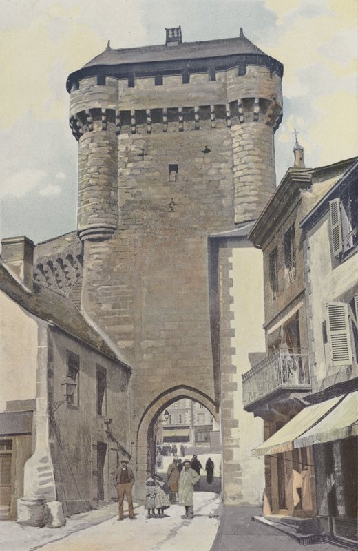 La Souterraine, City Gate, Exterior View by French Photographer