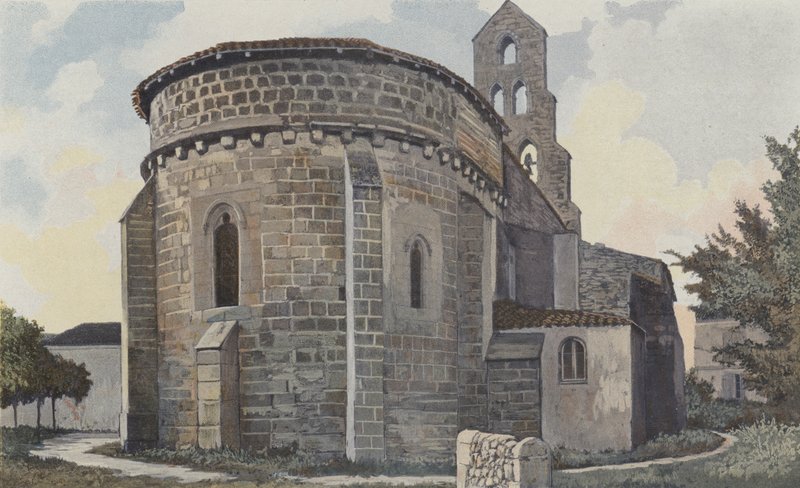 Lannes, Church, Northeast View by French Photographer