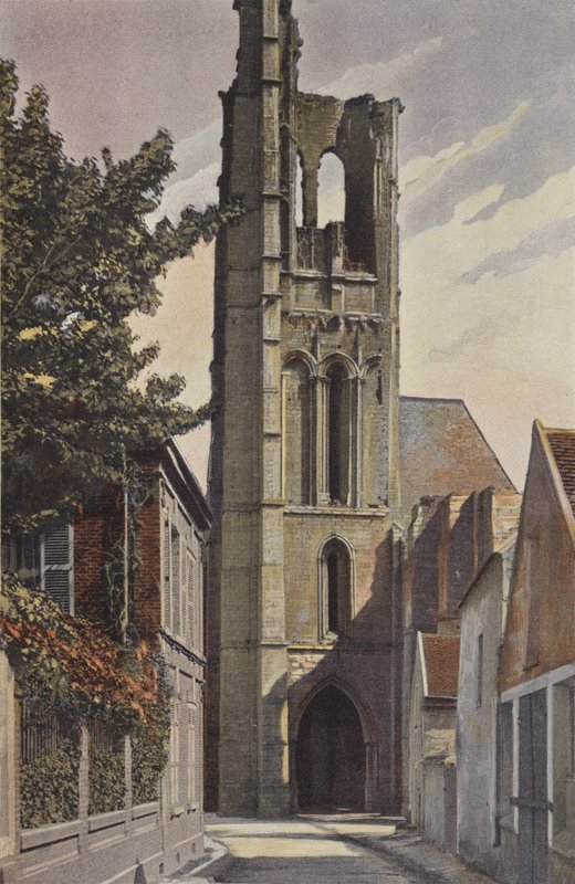 Larchant, Church Tower, West Side by French Photographer