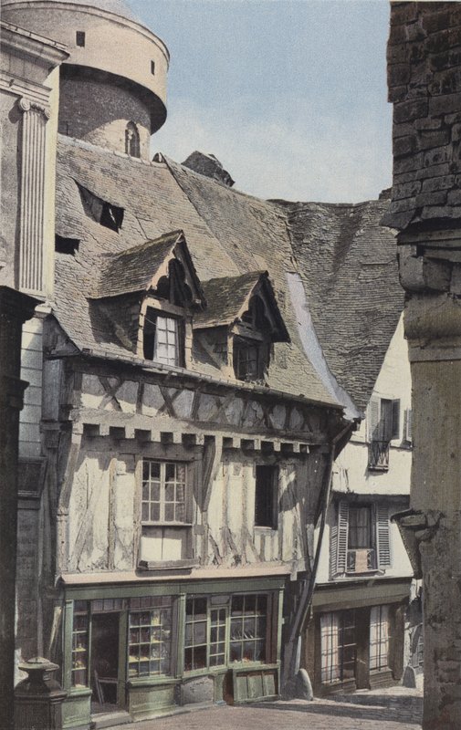 Laval, Old Wooden Houses by French Photographer