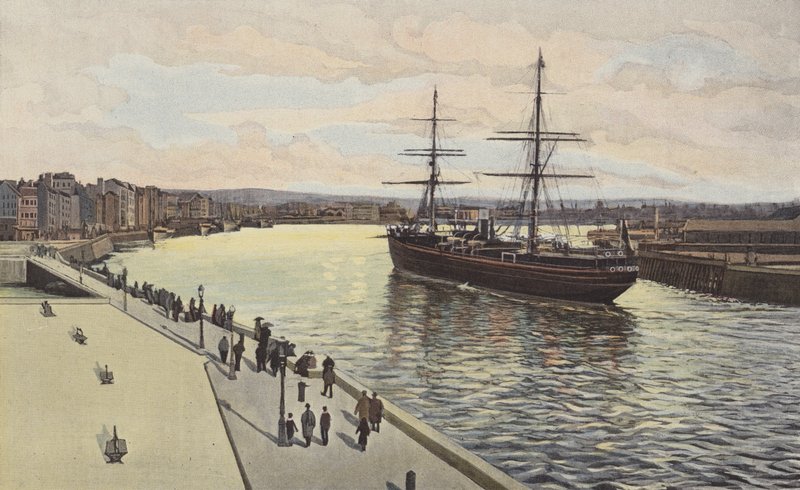 Le Havre, Entry of a Steamer into the Foreport by French Photographer