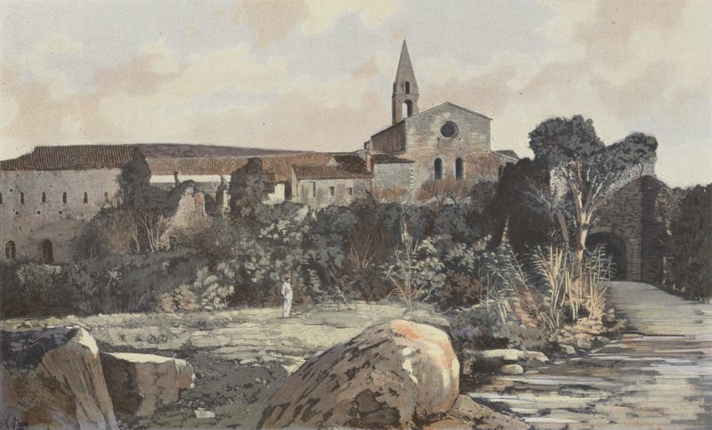 Le Thoronet, Former Abbey, West View by French Photographer