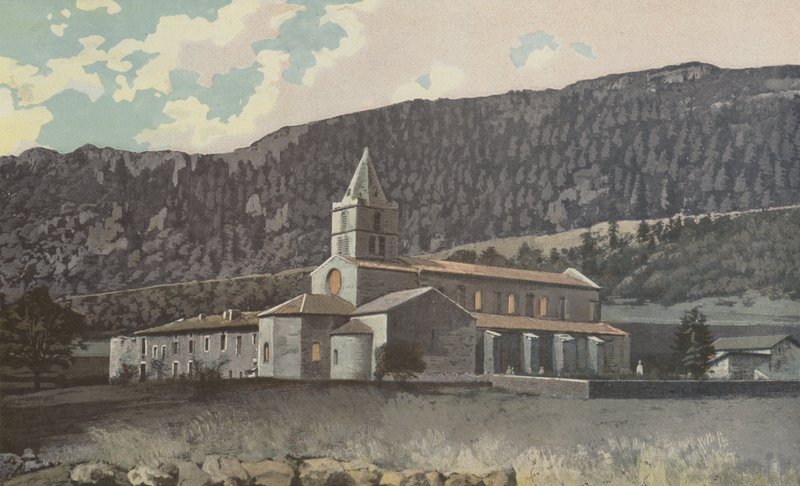 Leoncel, View of the Abbey, N E Side by French Photographer