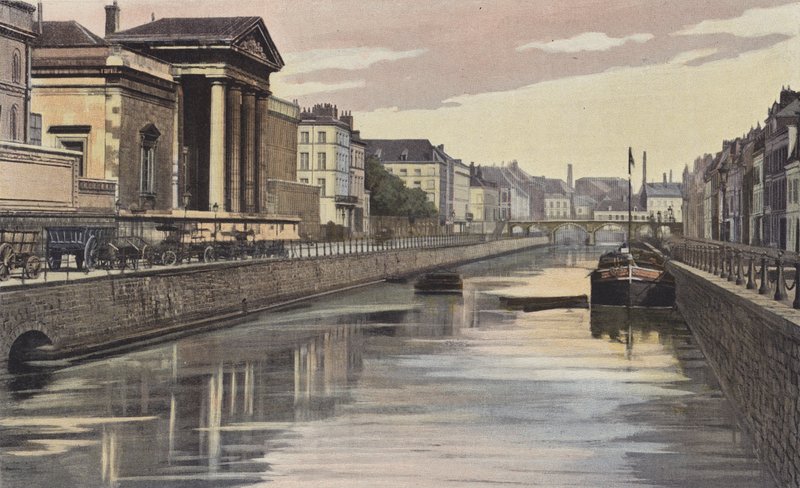 Lille, The Canal of the Basse-Deule by French Photographer