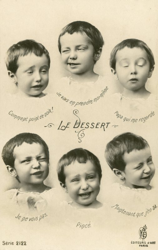Little Boy Pulling Faces by French Photographer