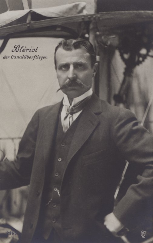 Louis Bleriot, French aviator by French Photographer