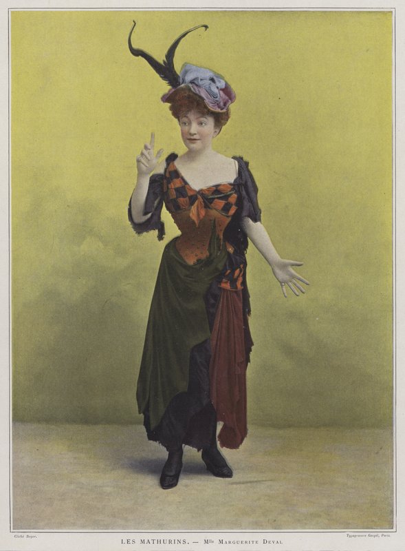 Marguerite Deval, French actress and opera singer by French Photographer