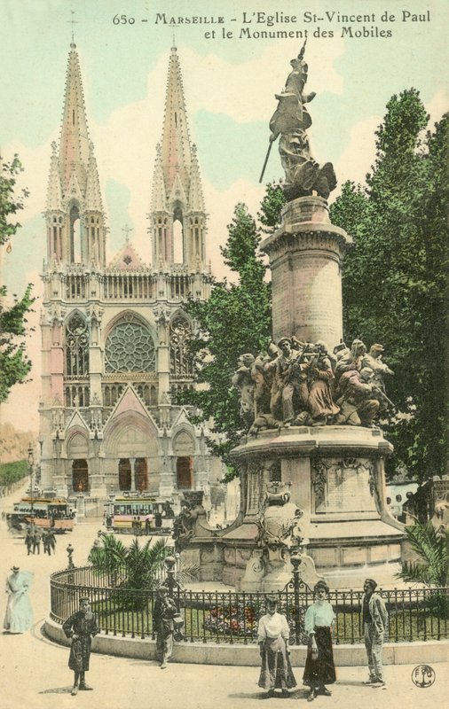 Marseille, St-Vincent De Paul Church, The Monument of the Mobiles by French Photographer