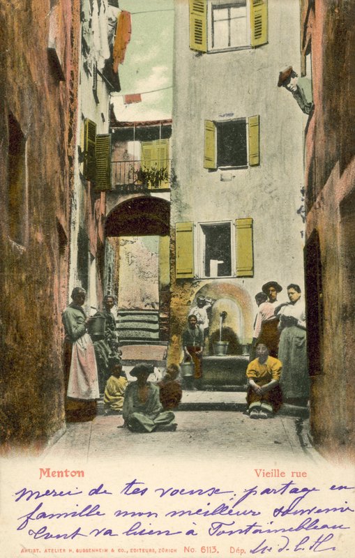 Menton, France, Old Street by French Photographer