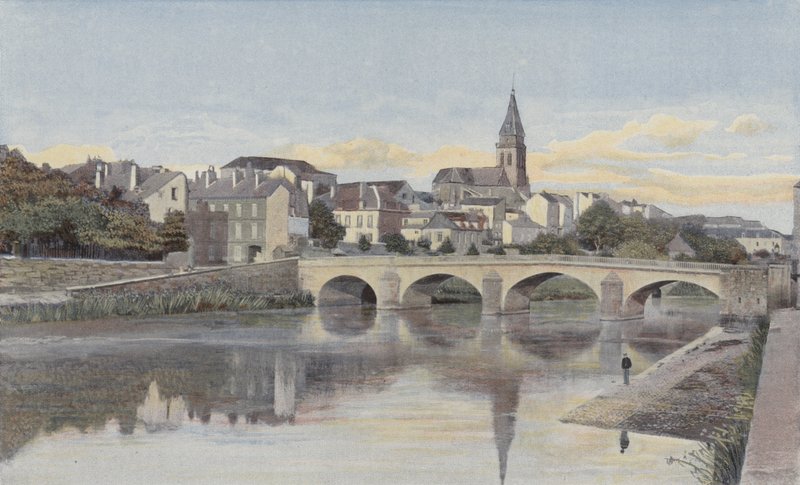 Mezieres, Arches Bridge and Mohon Bell Tower by French Photographer