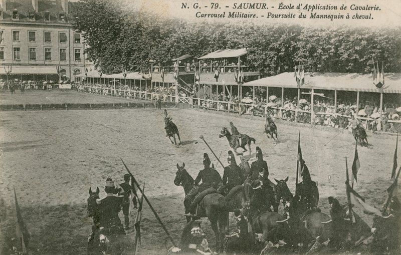 Parade at the Cavalry School in Saumur by French Photographer