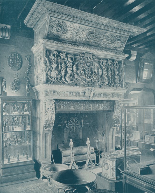 Paris: A Carved Mantel, Musee Cluny by French Photographer