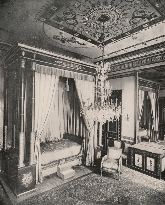Paris: Bed of the Empress Josephine in the German Embassy Building by French Photographer