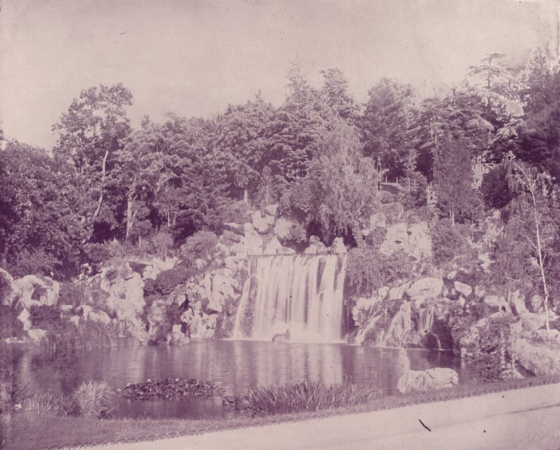Paris: Grand Cascade in the Bois de Boulogne by French Photographer