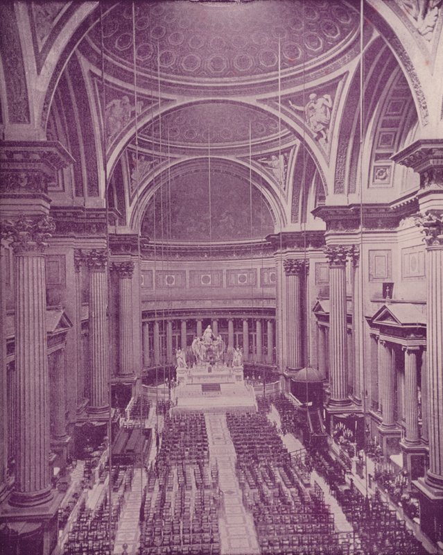 Paris: Interior of the Church of the Medeleine by French Photographer