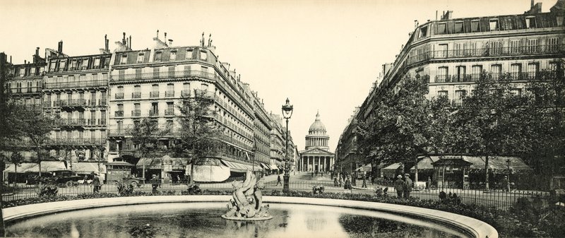 Pantheon and Soufflot Street by French Photographer