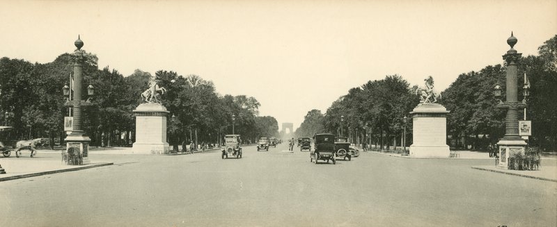 Champs Elysees Avenue, Marly Horses by French Photographer