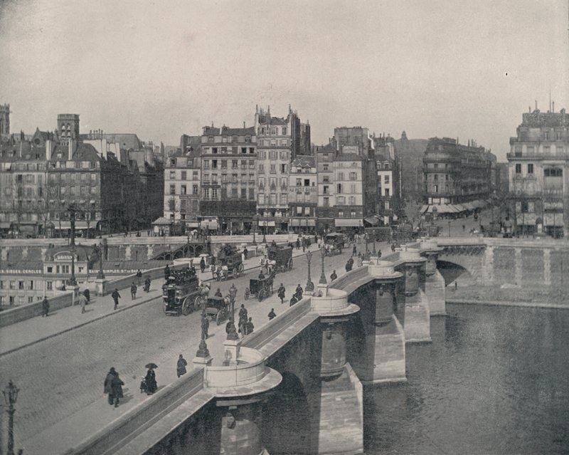 Paris: The Pont Neuf, or New Bridge by French Photographer