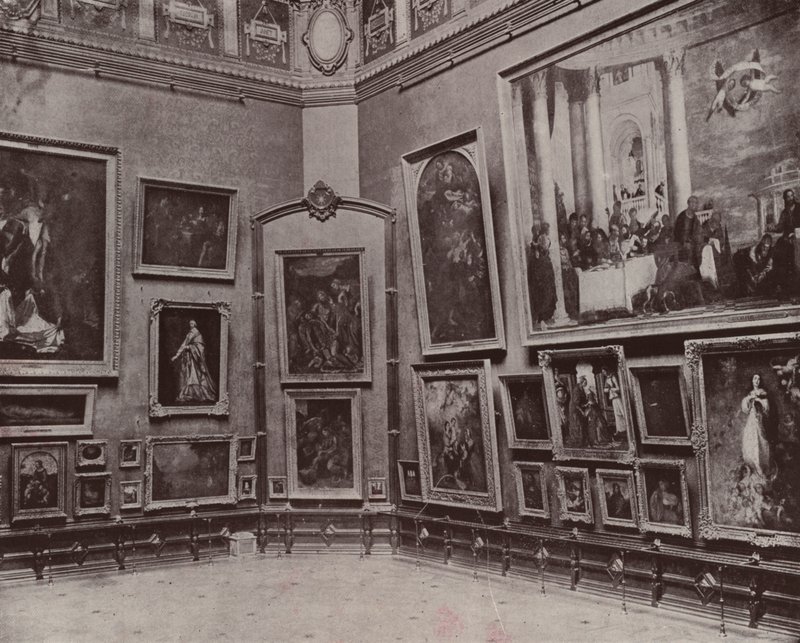 Paris: The Salon Carre of the Louvre by French Photographer