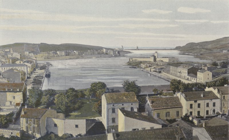 Port-Vendres, General View of the Port by French Photographer