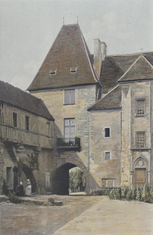 Premery, Old Castle, Courtyard Side by French Photographer