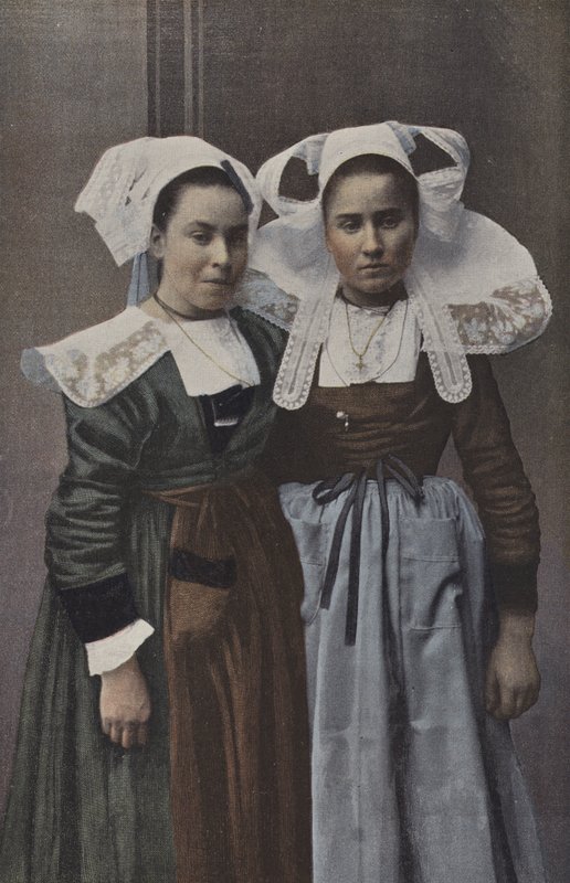 Quimper, Young Girls by French Photographer
