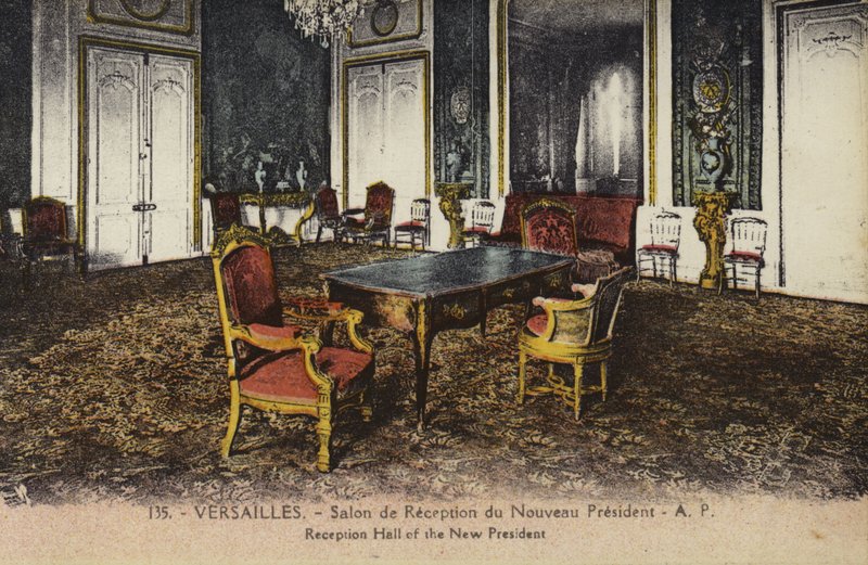 Reception Hall of the new President, Palace of Versailles by French Photographer