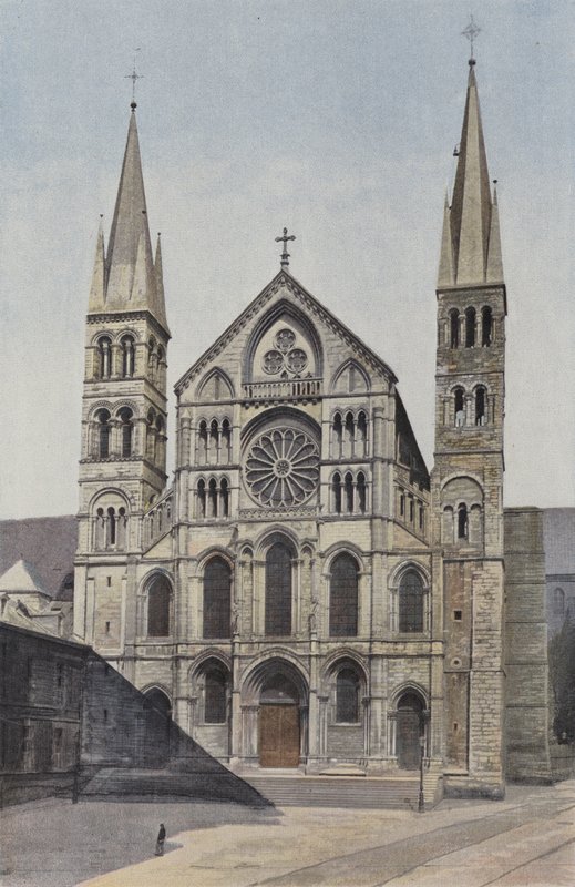 Reims, Saint-Remi Church, West Facade by French Photographer