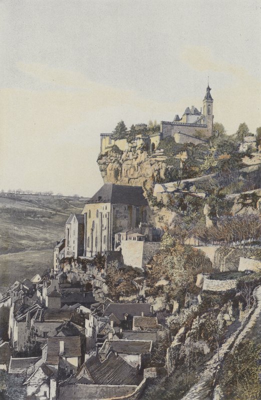 Rocamadour, The Rock and the Town, North View by French Photographer